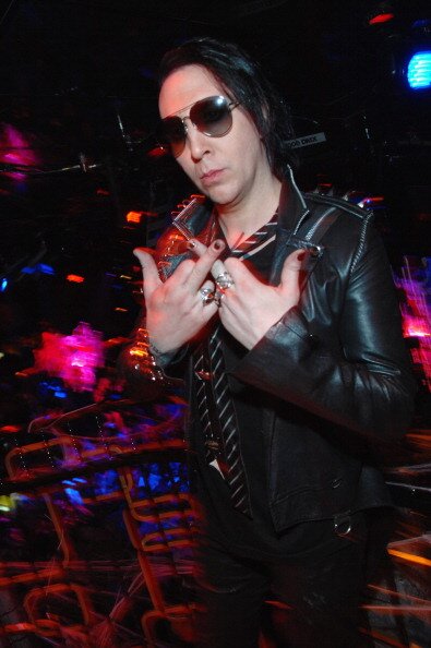 Marilyn Manson Hosts A Night Of Fright As He Celebrates Halloween Weekend With The "Beautiful People" At The Bank